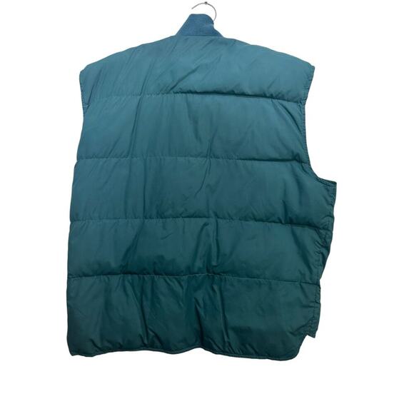 Vintage Eddie Bauer Men's Green goose down  Full Zip Puffer Vest Size Large - Picture 5 of 5